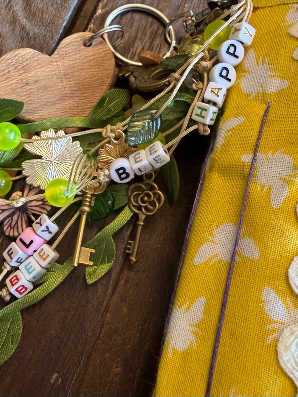 Handmade bee themed